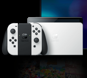 Modèle portable Switch OLED original 64 Go avec rouge néon et bleu néon, résolution 1280x720, batterie 4310 mAh - Product Image 5