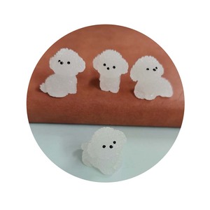 <span class=keywords><strong>Mini</strong></span> figuritas luminosas de perro caniche artesanía en miniatura Jardín de hadas DIY chico dormitorio sala de estar coche ornamento hogar Decoración de escritorio - Product Image 3