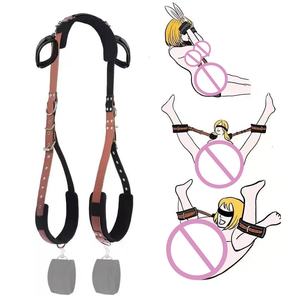 Juguetes Sexuales para Adultos, Esposas de Cuero y Metal, Separadores de Piernas, Restricción, Kit de Bondage BDSM, Juguetes Sexuales Alternativos - Product Image 1