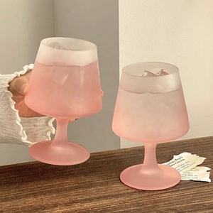 Français Gradient Rose Gobelet Givré Grand Vin <span class=keywords><strong>Champagne</strong></span> Verre Verres À Cocktail Pour Mariage Restaurant Hôtel - Product Image 5