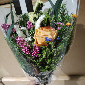 Bouquet <span class=keywords><strong>de</strong></span> fleurs séchées, herbe <span class=keywords><strong>de</strong></span> la pampa et eucalyptus préservés, style rustique campagnard, <span class=keywords><strong>centre</strong></span> <span class=keywords><strong>de</strong></span> <span class=keywords><strong>table</strong></span>, sans entretien, décoration naturelle - Product Image 5
