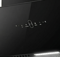 Hotte aspirante murale électrique domestique à grande puissance 900 mm avec moteur en cuivre à super aspiration latérale pour cuisine