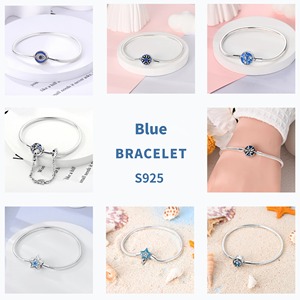 Bracciale Charm in <span class=keywords><strong>Argento</strong></span> Sterling <span class=keywords><strong>925</strong></span> Fai-da-Te, Gioielli alla Moda per Donne, Bracciali e Bangle con Zirconi a Forma di Serpente - Product Image 6