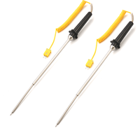 Capteur de température à thermocouple RTD à pointe rétrécie de type PT100/K avec poignée