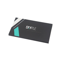 Carte VIP personnalisée pour les marques, cadeau, noir mat, haute qualité, boîte d'emballage en papier recyclé pour cartes de visite