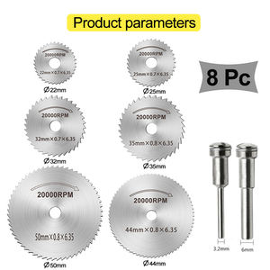 Mini juego de hojas de sierra Circular de 6 Uds., disco de corte HSS, <span class=keywords><strong>accesorios</strong></span> de herramientas rotativas <span class=keywords><strong>para</strong></span> <span class=keywords><strong>Dremel</strong></span> Compatible con <span class=keywords><strong>madera</strong></span>, plástico y aluminio - Product Image 5