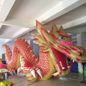 중국 마스코트 모델링 풍선 누워 용 장식