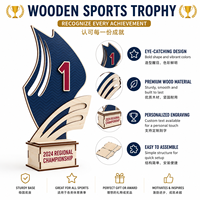 Plaque de trophée en bois pour champion, décoration de récompense sportive, souvenir d'événement scolaire gravé sur mesure, cadeau artisanal à exposer