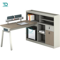 Foshan Ensemble de table de bureau moderne avec MFC en bois 2 4 6 8 personnes pour ordinateur directeur de travail directeur du personnel poste de travail