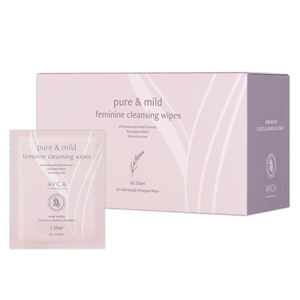 Toallitas de Limpieza Femenina Suaves con Burbujas AVCA, 5g, 40 Unidades, No Tejidas, con Extracto de Centella Asiática, Bajo pH, Lavado Íntimo Diario, Cuidado Probiótico - Product Image 1