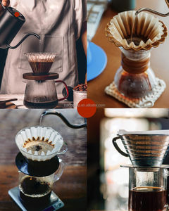 Filtres à café 2-5 tasses, 100 filtres à café jetables en papier, compatibles avec le filtre à café <span class=keywords><strong>Kalita</strong></span> Wave pour le café filtre - Product Image 4