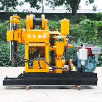 Petite pompe hydraulique diesel et moteur, équipement de forage de puits d'eau portable et léger avec une profondeur maximale de 200 m