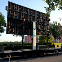 Écran d'affichage LED mobile extérieur pour camion, remorque, fourgon, mur vidéo publicitaire pour événements, Noël, Nouvel An