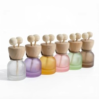 Bouteilles diffuseurs de parfum en verre vides en gros avec bâtonnets en bois et bouchon argenté, logo personnalisé, pour parfum et désodorisant d'ambiance