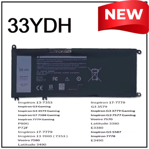 แบตเตอรี่แล็ปท็อป 33YDH สำหรับ Dell G3 15 3579 G5 5587 G7 7588 56Wh แบตเตอรี่ทดแทน CE RoHS ขายส่งจำนวนมาก - Product Image 2