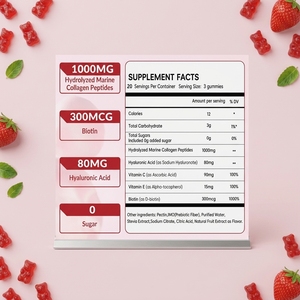 Gummies de <span class=keywords><strong>collagène</strong></span> <span class=keywords><strong>marin</strong></span> en marque blanche OEM GMP – Complément de <span class=keywords><strong>collagène</strong></span> <span class=keywords><strong>pour</strong></span> la peau, les <span class=keywords><strong>cheveux</strong></span>, la beauté et les ongles - Product Image 2