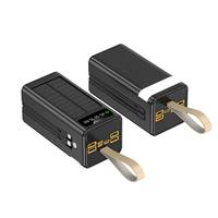 Batterie externe avec panneau solaire 22,5W, capacité 100000mAh, écran LED et charge rapide 65W pour la vente en gros (également disponible en 80000mAh et 50000mAh)