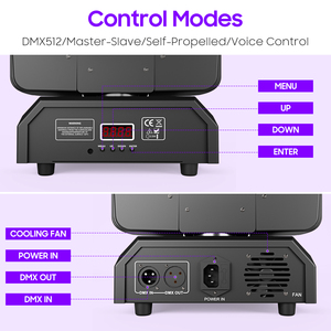 Barra de Luces Móviles de 150W para KTV, <span class=keywords><strong>Discoteca</strong></span>, Baile en Interiores, Rotación de 360 Grados, Luces de Escenario DMX512 de Colores - Product Image 3