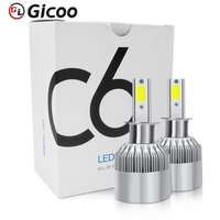 Nuevo Sistema de Iluminación Automotriz Superbleds, Faro Delantero con Chip LED COB C6, 36W 7600LM 6000K, Bombilla H1, DC9-32V, Luz Alta/Baja