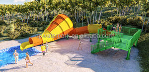 Équipement de parc aquatique commercial toboggan de <span class=keywords><strong>piscine</strong></span> pour enfants en plein air <span class=keywords><strong>piscine</strong></span> en fibre de verre petit toboggan de haut-parleur à vendre 11X10 <span class=keywords><strong>M</strong></span> - Product Image 5
