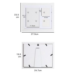 Có thể gập lại thu vào gỗ Pet memorial Khung ảnh <span class=keywords><strong>composite</strong></span> Board Pet lưu niệm Paw in khung ảnh Kit đất sét dấu ấn cho chó - Product Image 4