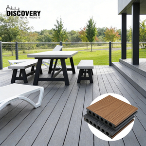 <span class=keywords><strong>Plancher</strong></span> de <span class=keywords><strong>terrasse</strong></span> en WPC à surface imitation <span class=keywords><strong>bois</strong></span> moderne européenne pour patio, balcon, jardin - Product Image 6