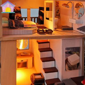 Muebles en miniatura <span class=keywords><strong>de</strong></span> <span class=keywords><strong>madera</strong></span> para Halloween, maqueta <span class=keywords><strong>de</strong></span> casa en miniatura, materiales para herramientas juveniles, venta al por mayor - Product Image 4