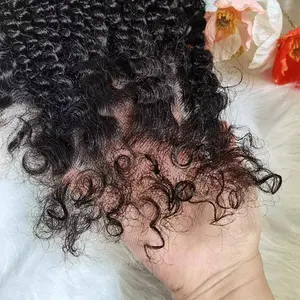HD Lace 13*4 13*6 Wig Kinky Straight Virgin Human Hair Pre Plucked Lace Front Wig Kinky Edges Lace Wig Curly Baby Hair