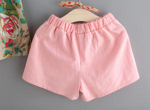 Vêtements pour bébés en gros, version coréenne 2019, nouvelle collection été, veste sans manches à fleurs pour filles, ensemble mignon avec short - Product Image 6