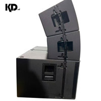 Altavoz Line Array Pasivo Apilable de 12 Pulgadas, Subwoofer de 18 Pulgadas, Biamplificado Opcional, 800W de Potencia Continua para Bodas al Aire Libre y Eventos en Carretera