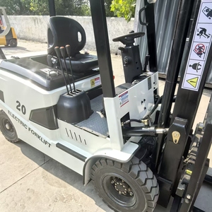 รถยกไฟฟ้าแบบถ่วงน้ำหนัก 2 ตัน แบตเตอรี่ตะกั่ว-กรด ยางตัน เสากระโดงสองระดับ แบบนั่งขับ พร้อมระบบไฮดรอลิกย้ายของด้านข้าง - Product Image 5