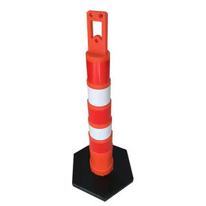 プラスチック警告デリネータブラックポストベース付き2025,交通フレキシブルソフト視認性の高いPE + ゴム - Product Image 2