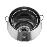 Rôtissoire Verticale en Acier Inoxydable pour Poulet et Canard à la Française, Double Alimentation Gaz, Barbecue, Four de Rôtissage Économe en Énergie et Facile à Utiliser