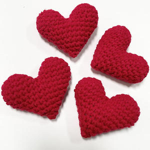 Porte-clés en forme de cœur fait main au crochet, cadeaux inspirants pour les relations à distance - Product Image 2