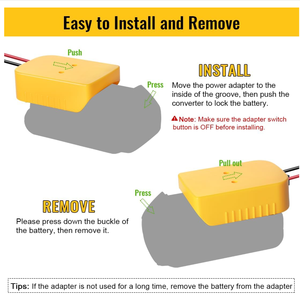 DIYパワーホイールバッテリーアダプター対応20Vバッテリーコンバーターキットスイッチ内蔵アダプターヒューズホルダー & ワイヤー端子 - Product Image 3