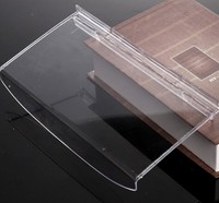 Magasin de détail personnalisé à montage mural présentoirs à chaussures étagère en plastique transparent pour Slatwall