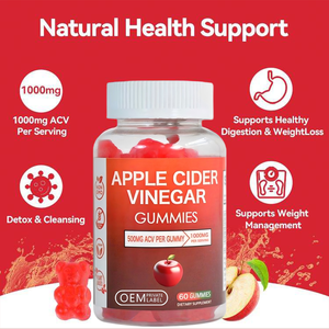 Gomitas de Vinagre de Sidra de Manzana para Adelgazar, Vitaminas para la Pérdida de Peso Natural, Suplemento Herbal, Apoyo a la Salud Digestiva para Adultos - Product Image 3