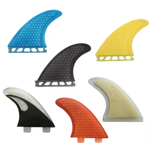 Ailerons de planche de surf 2025 en vente chaude, ailerons de planche de surf en nid d'abeille II, sports nautiques, surf, wakeboard, kitesurf, ailerons de planche de surf Thruster, <span class=keywords><strong>2</strong></span> ensembles moyens - Product Image 1