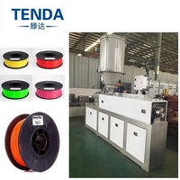 Machine d'extrusion de filament plastique pour imprimante 3D à double vis automatique TENDA pour la granulation d'ABS et la ligne d'extrusion de plaques