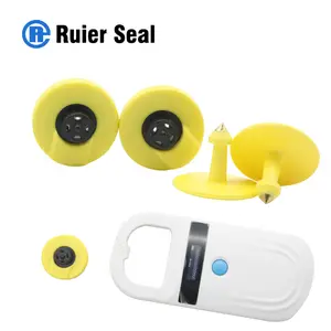 custom color 134.2kHz EM4305 RFID animal ear tag read & write with scanner REET103