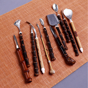 Bamboo Tea Utensils Set Tin And Bamboo Traditional Chinese Tea Ceremony Tools Eco Friendly Gift For Tea Enthusiasts - Product Image 3