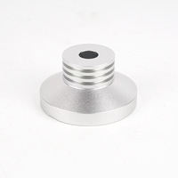 Pieds d'isolation pour tourne-disque en aluminium usiné CNC sur mesure, anodisés, anti-choc pour lecteur de disques vinyles HiFi