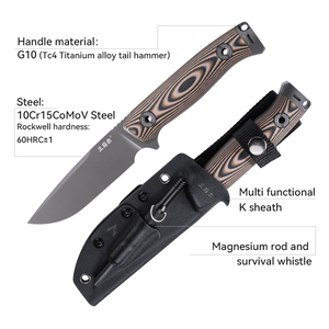 Cuchillo de Hoja Fija Multiusos Portátil para Exteriores, Venta al Por Mayor de Fábrica <span class=keywords><strong>Sanrenmu</strong></span>, Cuchillo Profesional para Bushcraft - Product Image 4