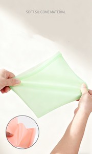 New Design Free BPA Silicone Storage <b>Bags</b> Ziplock Sandwich Containers Freezer <b>Bags</b> Microwave <b>Oven</b> Safe for Kitchen - Product Image 5