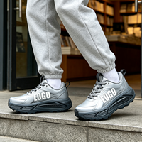 Chaussures de course pour hommes personnalisées OEM, amortissantes, pour l'extérieur, baskets pour hommes, chaussures décontractées à lacets pour la marche