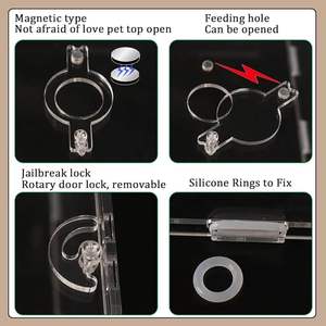 <span class=keywords><strong>Acrylic</strong></span> Jumping Spider Tarantula Enceinte 4 \ "X 4 \" X 8 \ "<span class=keywords><strong>Reptile</strong></span> Terrarium Insecte Petit Arbre Habitation Reptiles Présentoir - Product Image 3