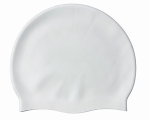 Gorro de natación de silicona pura para adultos de 55/60 g, impermeable, con protección para los oídos, unisex, gorro de natación de color sólido, personalizable con logotipo o - Product Image 5