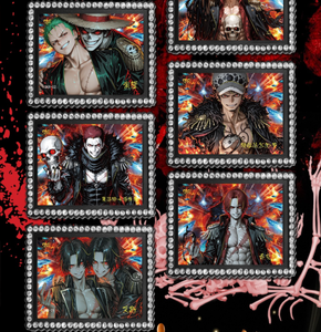 Nouvelles cartes à jouer en papier écologiques One Piece Non Waifu, boîte de booster, 36 boîtes/carton, collection Luffy Zoro Sauron, couleur intégrale - Product Image 4
