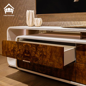 <span class=keywords><strong>Meuble</strong></span> <span class=keywords><strong>TV</strong></span> en bois de palissandre au design italien moderne <span class=keywords><strong>et</strong></span> luxueux avec éclairage LED, mobilier de salon, personnalisation complète pour projet de villa - Product Image 2