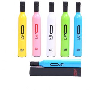 Paraguas Plegable con Forma de Botella de Vino, Color Negro Decorativo, con Logotipo, Venta al Por Mayor - Product Image 1